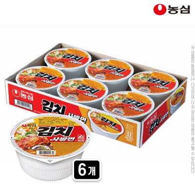 DO_(20박스이상구매가능)농심 김치사발면86g(벌크)6개입