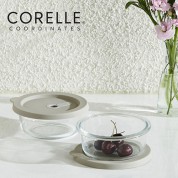 코렐_코디네이츠 실리콘 유리 밀폐용기 원형 2종
