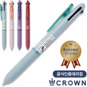 크라운앞으로지우는볼펜푸르츠픽스볼3색0.48